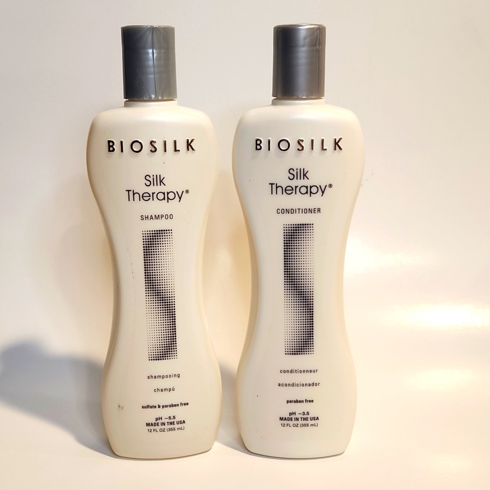 BioSilk Silk Therapy Shampoo and Conditioner 12 FL OZ each
